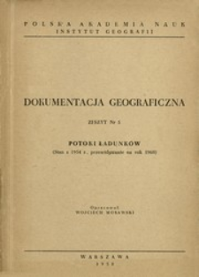 Potoki ładunków : stan z 1954 r., przewidywanie na rok 1960