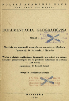 Materiały do monografii geograficzno-gospodarczej Chełmży