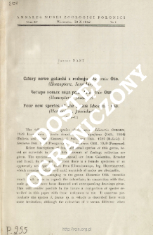 Four new species of the genus Idiotettix Osb. (Homoptera, Jassidae)