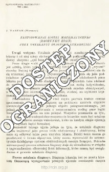 Zastosowanie logiki matematycznej (rachunku zdań) przy ustalaniu diagnozy lekarskiej