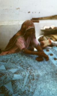 Manufacture of textiles - dyeing and printing, Rajasthan (Iconographic document)