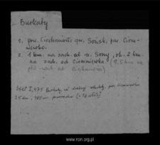 Burkaty. Files of Ciechanow district in the Middle Ages. Files of Historico-Geographical Dictionary of Masovia in the Middle Ages