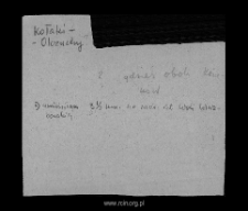 Kołaki-Olczuchy. Files of Ciechanow district in the Middle Ages. Files of Historico-Geographical Dictionary of Masovia in the Middle Ages