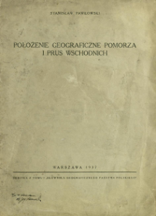 Położenie geograficzne Pomorza i Prus Wschodnich