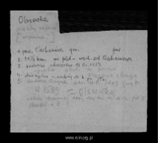Olszewka. Files of Ciechanow district in the Middle Ages. Files of Historico-Geographical Dictionary of Masovia in the Middle Ages