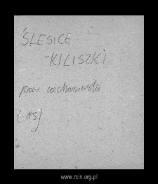 Szlasy-Kiliszki. Files of Ciechanow district in the Middle Ages. Files of Historico-Geographical Dictionary of Masovia in the Middle Ages