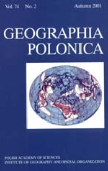 Geographia Polonica Vol. 74 No. 2 (2001), Papers in Global Change IGBP, No. 8