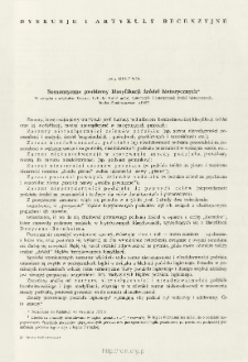 Semantyczne problemy klasyfikacji źródeł historycznych