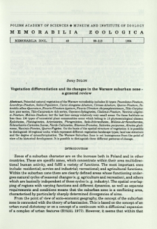 Indices of synanthropization of flora in Polish cities