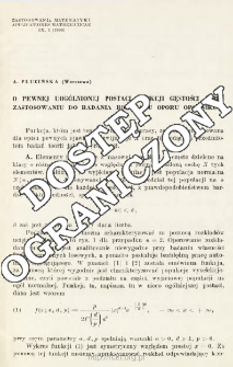 O pewnej uog&oacute;lnionej postaci funkcji gęstości i jej zastosowaniu do badania rozkładu oporu opornik&oacute;w