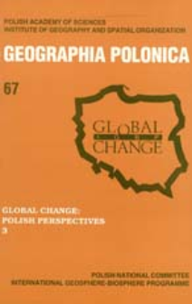 Geographia Polonica 67 (1996), Global Change : Polish Perspectives 3