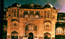 A fragment of a castle in Amer near Jaipur (Iconographic document)