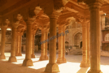 A fragment of a castle in Amer near Jaipur (Iconographic document)