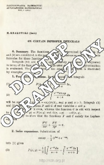 On certain improper integrals