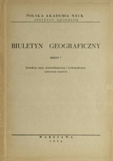 Instrukcja mapy geomorfologicznej i hydrograficznej : opracowanie zespołowe