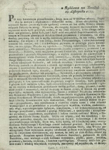 Z Rykiiowa na Zmudzi 29. Listopada 1789