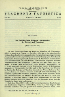 Beitrag zur Kenntnis der Zonitidae (Gastropoda) der franz&ouml;sischen Pyren&auml;en = Przyczynek do znajomości Zonitidae (Gastropoda) francuskich Pirenej&oacute;w
