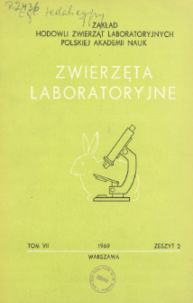 Zwierzęta laboratoryjne. T. 7, z. 2