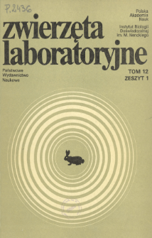 Zwierzęta laboratoryjne, Tom 12 zeszyt 1 = Laboratory animals