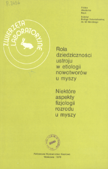 Zwierzęta laboratoryjne. T. 15, z. 2