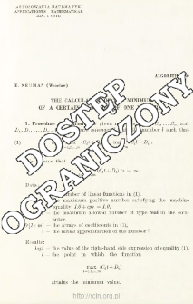 Algorithm 30 - The calculation of the minimum of a certain function of one variable