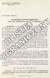 On sequential minimax estimation for the exponential class of processes