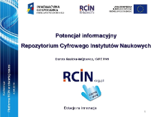 Potencjał informacyjny Platformy RCIN
