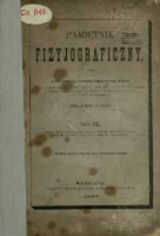 Pamiętnik Fizyjograficzny T. 9 (1889)