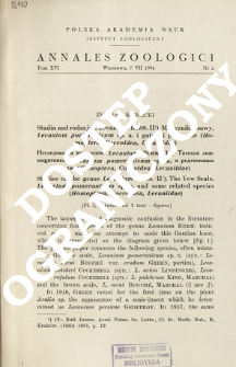 Studies on the genus Lecanium BURM. 2, The Yew Scale, Lecanium pomeranicum sp. n. and some related species (Homoptera, Coccoidea, Lecaniidae) : [Pl. I, 1 table and 3 text-figures]