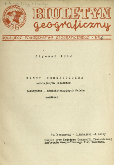 Nazwy geograficzne ważniejszych jednostek polityczno-administracyjnych świata