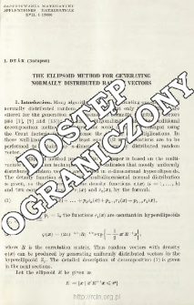 The ellipsoid method for generating normally distributed random vectors