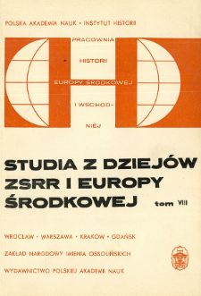 "Slovanský přehled" - z badań czechosłowackich nad historią krajów Europy Środkowej i Południowo-Wschodniej (1968-1970)