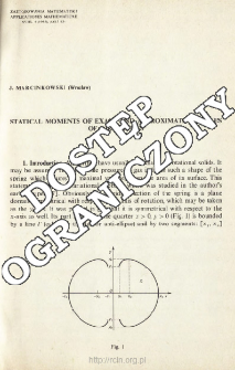 Statical moments of exact and approximate profiles of air springs