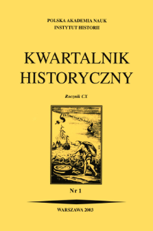 Kwartalnik Historyczny R. 110 nr 1 (2003), In memoriam