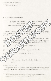 A note on optimality conditions for dual problems to the traveling salesman problem