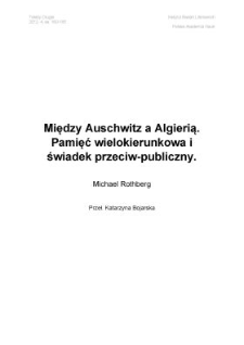 Między Auschwitz a Algierią