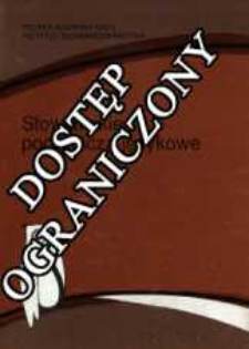 Słowiańskie pogranicza językowe : zbi&oacute;r studi&oacute;w