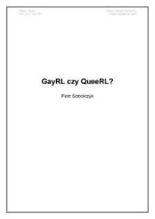 GayRL czy QueeRL?