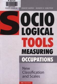 Sociological tools measuring occupations : new classification and scales