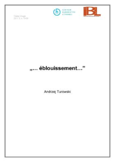 &ldquo;&hellip;&eacute;blouissement&hellip;&rdquo;