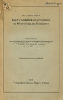 Die Grundst&uuml;cks&uuml;bertragung in Meersburg am Bodensee