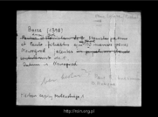 Bacze Mokre. Files of Łomża district in the Middle Ages. Files of Historico-Geographical Dictionary of Masovia in the Middle Ages