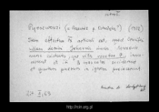 Przewoz. Files of Ostroleka district in the Middle Ages. Files of Historico-Geographical Dictionary of Masovia in the Middle Ages