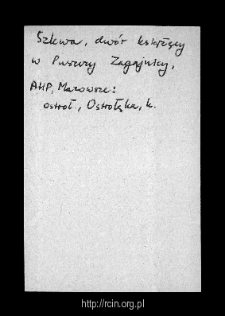 Szkwa. Files of Ostroleka district in the Middle Ages. Files of Historico-Geographical Dictionary of Masovia in the Middle Ages