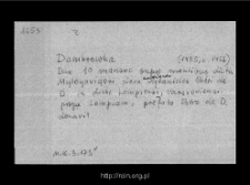 Dąbr&oacute;wka. Files of Historico-Geographical Dictionary of Masovia in the Middle Ages. Files of Lomza district in the Middle Ages