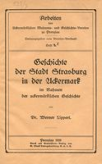 Geschichte der Stadt Strasburg in der Uckermark im Rahmen der uckermärkischen Geschichte