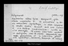 Klonowo. Files of Historico-Geographical Dictionary of Masovia in the Middle Ages. Files of Lomza district in the Middle Ages