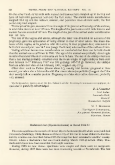 Bechstein's bat (Myotis bechsteini) in Dorset 1966-67