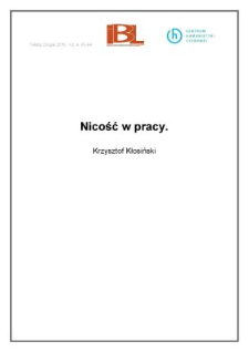 Nicość w pracy