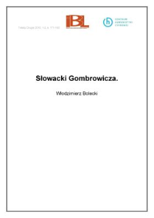 Sowacki Gombrowicza